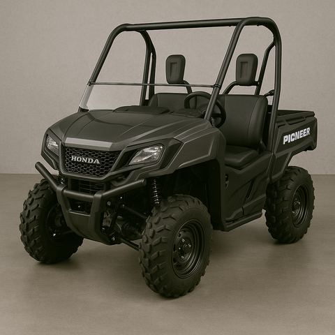TK00322 2021+ HONDA PIONEER 520 TILTING UTV WINDSHIELD - STANDARD 3/16" - FOR SOFT OR NO TOP