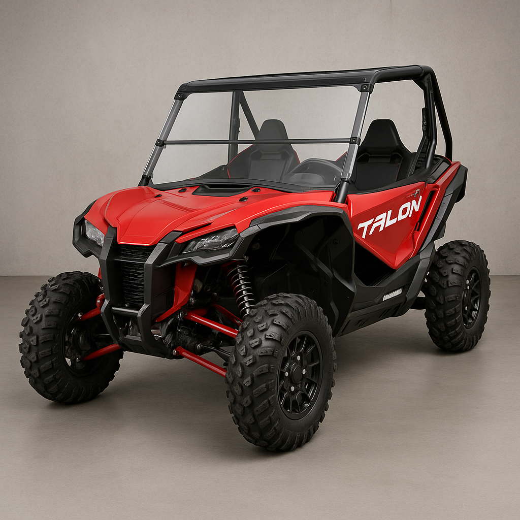 HONDA TALON TILTING UTV WINDSHIELD - FOR SOFT OR NO TOP (TK00583, TK00584 & TK00585)