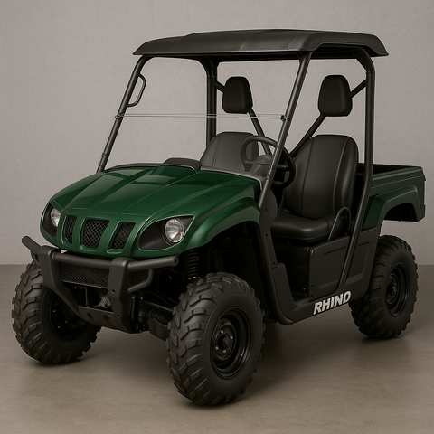 TK00872 YAMAHA RHINO TILTING UTV WINDSHIELD - STANDARD 3/16" - FOR FACTORY HARD TOP