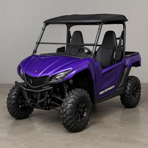 TK00860 YAMAHA WOLVERINE X2, 2 AND 4 SEATER TILTING UTV WINDSHIELD - STANDARD 3/16" - FOR FACTORY HARD TOP