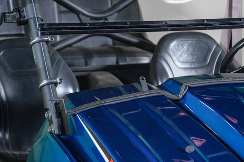 TK00884 2008-2009 KAWASAKI TERYX 2 SEATER TILTING UTV WINDSHIELD - SCRATCH RESISTANT 3/16" - FOR SOFT OR NO TOP