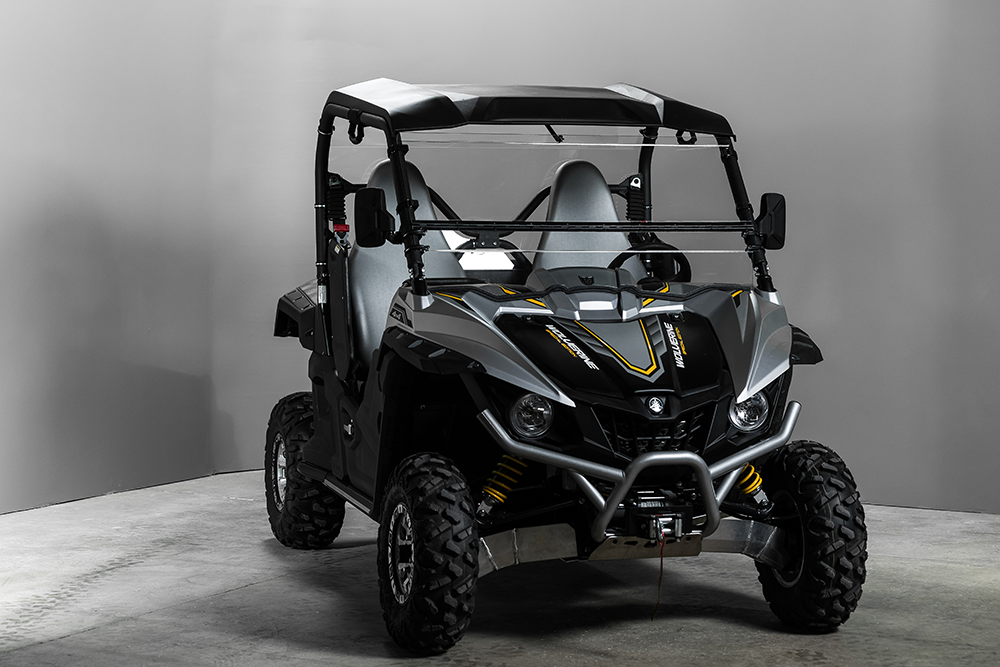TK00281 YAMAHA WOLVERINE TILTING UTV WINDSHIELD - STANDARD 3/16" - FOR SOFT OR NO TOP