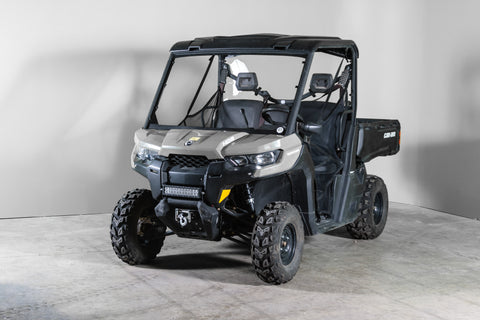 TK00169 CAN-AM DEFENDER WITH PRO FIT FRAME FULL UTV WINDSHIELD - SCRATCH RESISTANT 1/4"