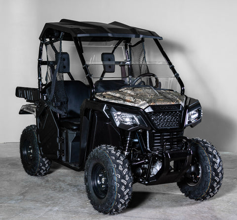TK00626 2021+ HONDA PIONEER 520 HALF UTV WINDSHIELD - SCRATCH RESISTANT 3/16”