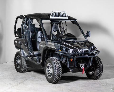 TK00466 2020 AND OLDER CAN-AM COMMANDER (EXCLUDES 2022 1000 MODELS) FULL UTV WINDSHIELD - SCRATCH RESISTANT 3/16"