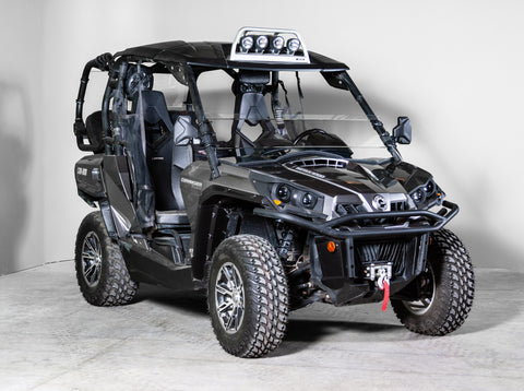 TK00463 2020 AND OLDER CAN-AM COMMANDER (EXCLUDES 2022 1000 MODELS) HALF UTV WINDSHIELD - SCRATCH RESISTANT 3/16"