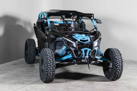 TK00980 CAN-AM MAVERICK X3 (WORKS WITH INTRUSION BARS) INCLUDES TINTED VISOR HALF UTV WINDSHIELD - SCRATCH RESISTANT 3/16”