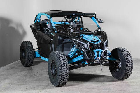 TK00494 CAN-AM MAVERICK X3 (WORKS WITH INTRUSION BARS) HALF UTV WINDSHIELD - SCRATCH RESISTANT 1/4”