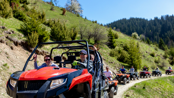 Which is safer, a UTV or an ATV?