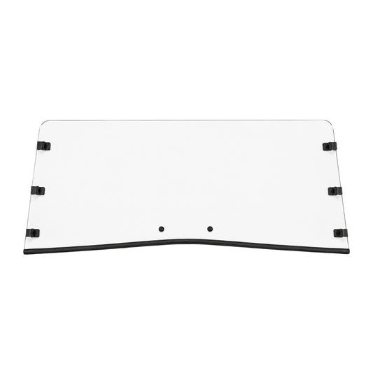 2006-2010 Arctic Cat Prowler half UTV windshield, clear polycarbonate with black clamps and bottom trim