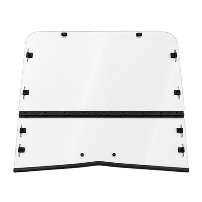 2006-2010 Arctic Cat Prowler tilting windshield for hard top, two-piece clear polycarbonate panel with hinge.
