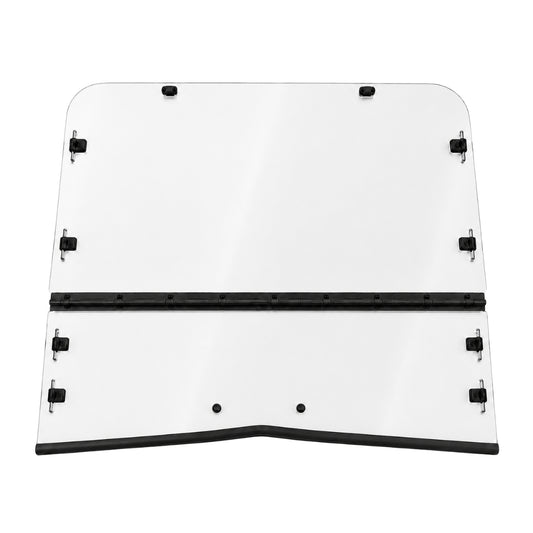 2006-2010 Arctic Cat Prowler tilting windshield for hard top, two-piece clear polycarbonate panel with hinge.