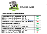 2006-2010 ARCTIC CAT PROWLER REAR UTV WINDSHIELD