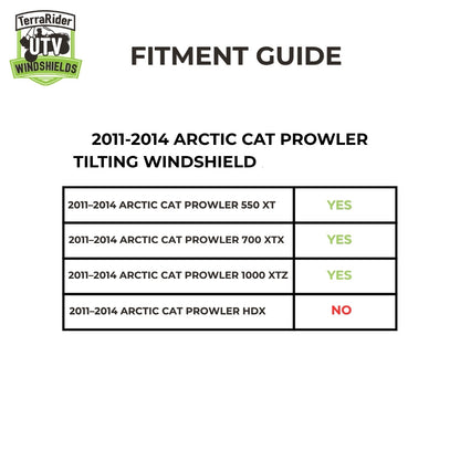 Fitment guide for 2011-2014-arctic-cat-prowler