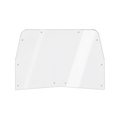 TerraRider full front UTV windshield panel for the 2011-2014 Arctic Cat Prowler, showing mounting holes along the edge