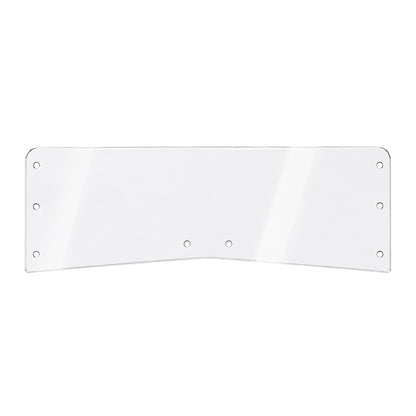 TerraRider half front UTV windshield panel for the 2011-2014 Arctic Cat Prowler, showing mounting holes along the edges