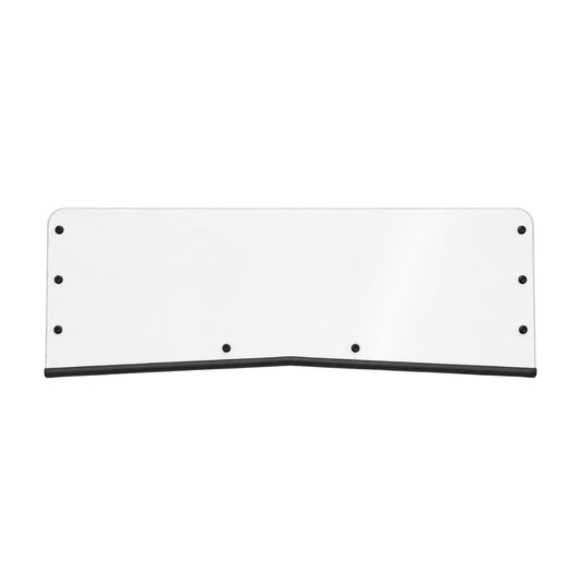 2011-2014 Arctic Cat Prowler half UTV windshield, clear polycarbonate with black bottom trim