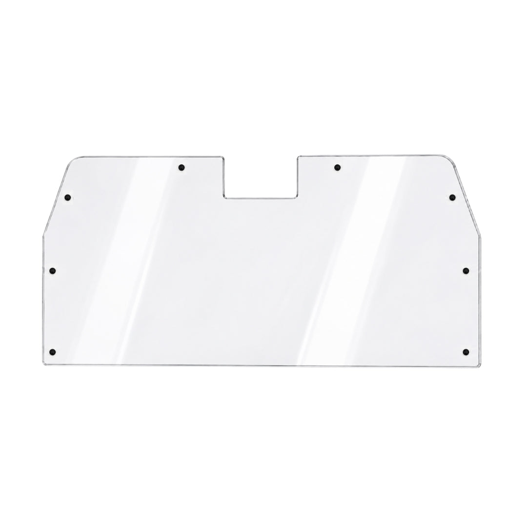 2011-2014 Arctic Cat Prowler rear UTV windshield, clear polycarbonate panel with notched top edge