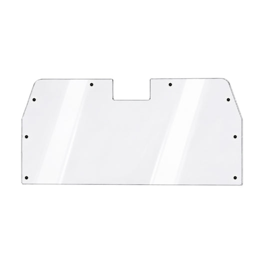 2011-2014 Arctic Cat Prowler rear UTV windshield, clear polycarbonate panel with notched top edge