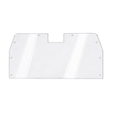 TerraRider rear UTV windshield panel, also called a back windshield, for the 2011-2014 Arctic Cat Prowler, showing mounting holes along the edges