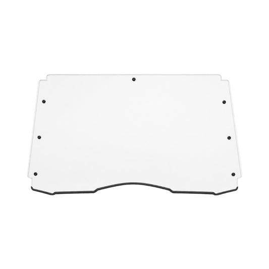 2011-2020 Can-Am Commander full UTV windshield, clear one-piece polycarbonate with black bottom trim