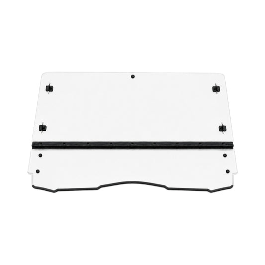 2011-2020 Can-Am Commander tilting UTV windshield, clear polycarbonate with black center hinge