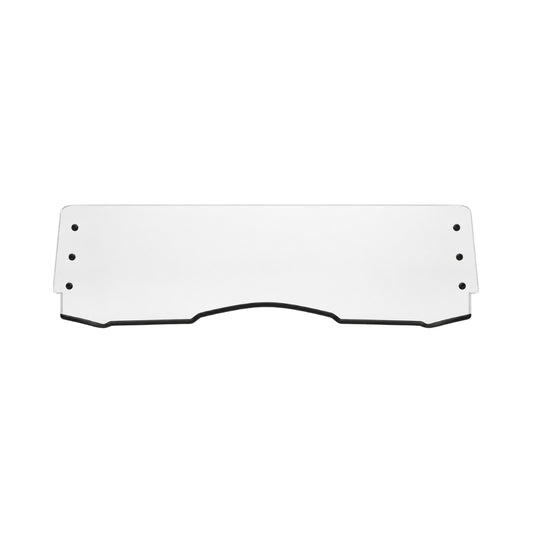 2011-2020 Can-Am Commander half UTV windshield, clear polycarbonate with black bottom trim