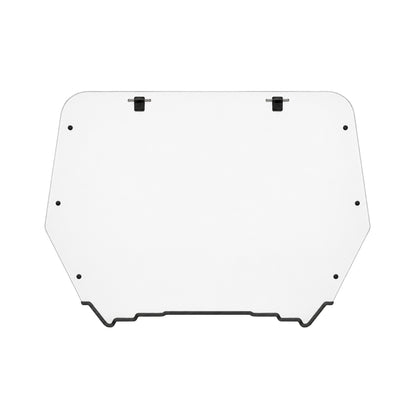 2012-2018 Arctic Cat Wildcat and Wildcat X full UTV windshield, clear one-piece polycarbonate with black bottom trim