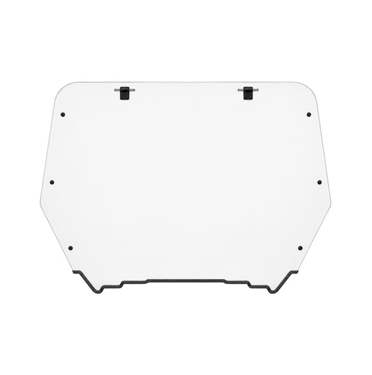 2012-2018 Arctic Cat Wildcat and Wildcat X full UTV windshield, clear one-piece polycarbonate with black bottom trim