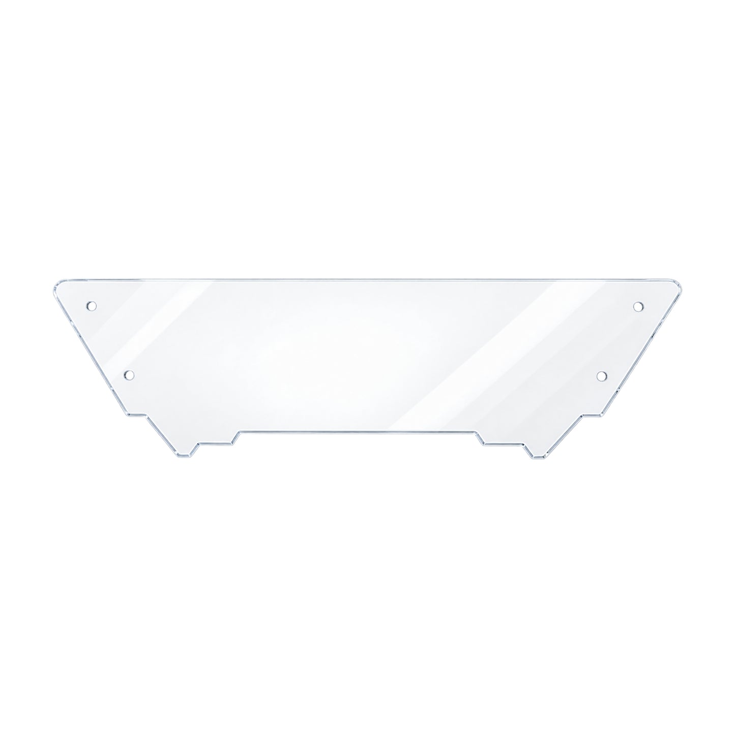 TerraRider half front UTV windshield panel for the 2012-2018 Arctic Cat Wildcat and Wildcat X, shown on a white background