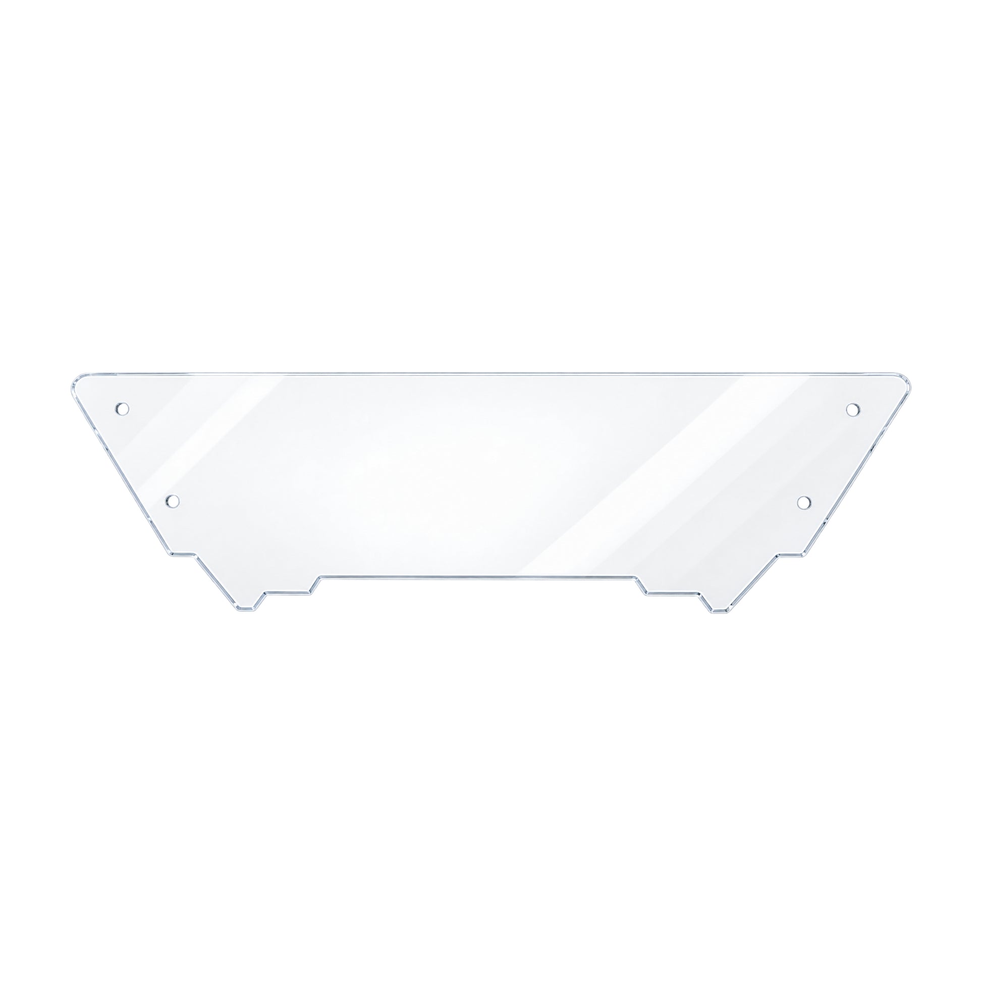 TerraRider half front UTV windshield panel for the 2012-2018 Arctic Cat Wildcat and Wildcat X, shown on a white background