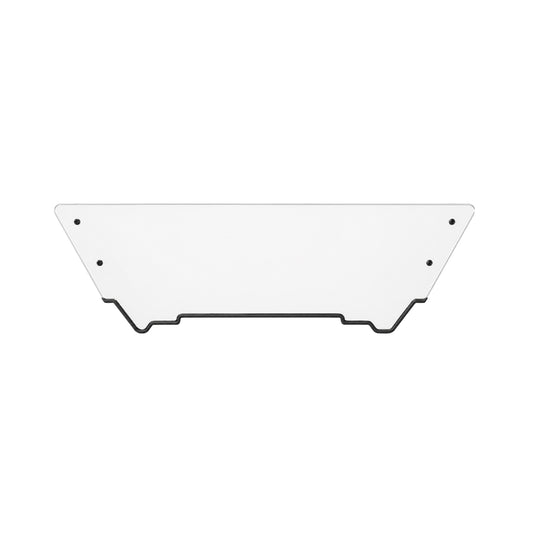 2012-2018 Arctic Cat Wildcat and Wildcat X half UTV windshield, clear polycarbonate with black bottom trim