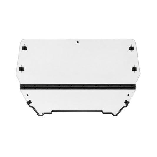 2012-2018 Arctic Cat Wildcat and Wildcat X tilting UTV windshield, clear polycarbonate with black center hinge