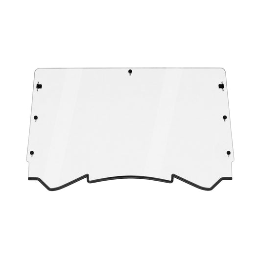 2013-2018 Can-Am Maverick full UTV windshield, clear one-piece polycarbonate with contoured lower edge