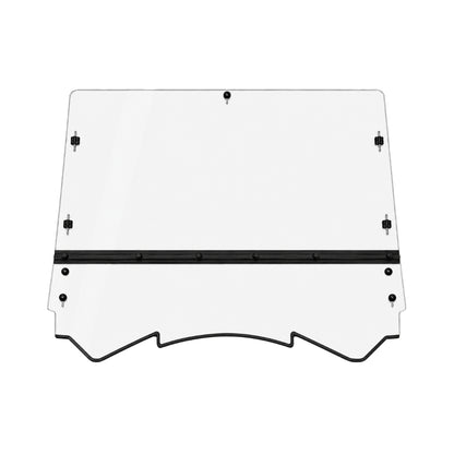 2013-2018 Can-Am Maverick tilting windshield, two-piece clear panel with hinge across the center