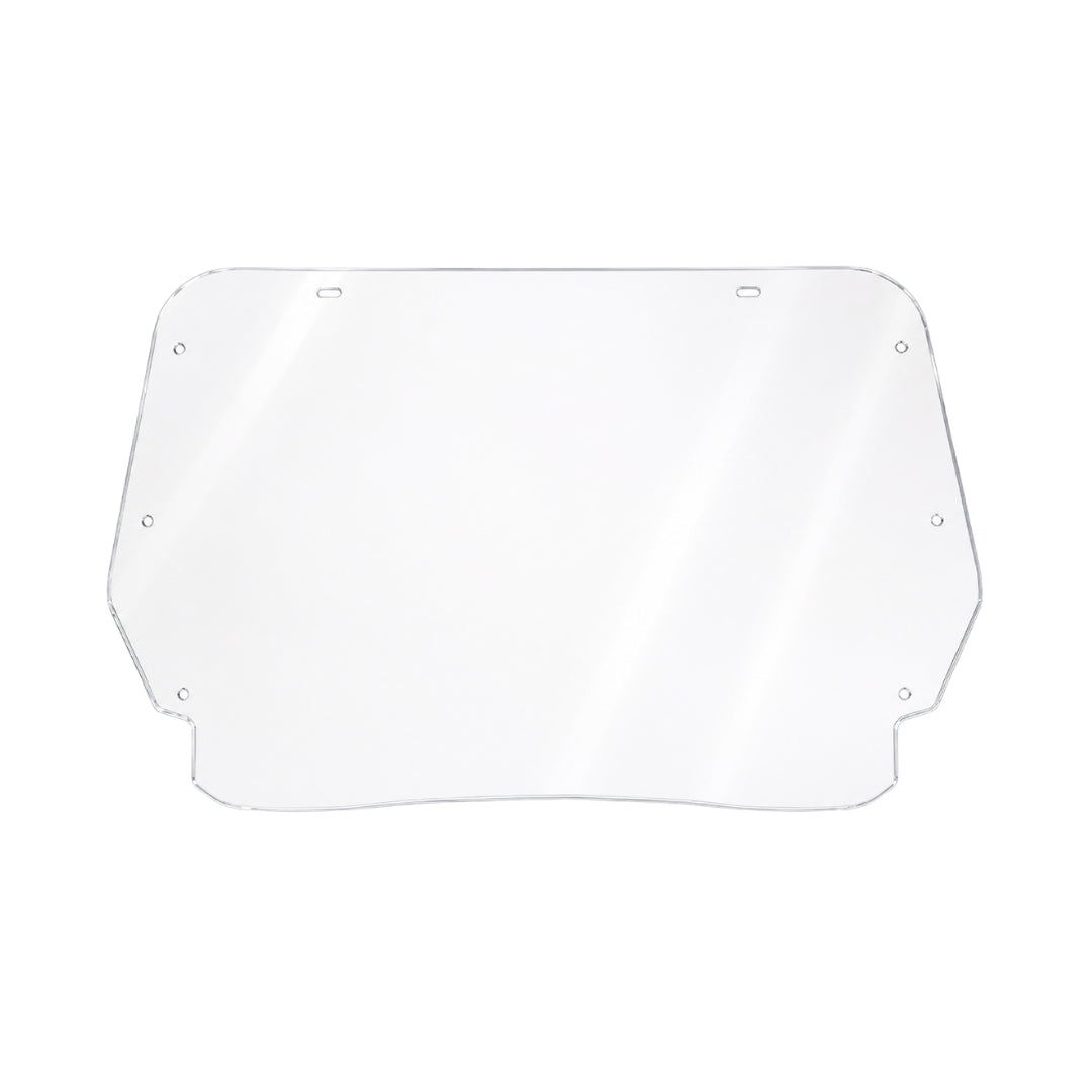 TerraRider full front UTV windshield panel for the 2014-2017 Arctic Cat Wildcat Trail and Wildcat Sport, with mounting holes along the edges