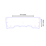 TK00984 2014-2023 KYMCO 450/450i HALF UTV WINDSHIELD - SCRATCH RESISTANT 1/4”