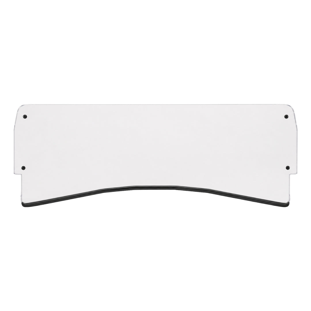 2015-2017 Arctic Cat Prowler HDX half UTV windshield, clear polycarbonate with black bottom trim