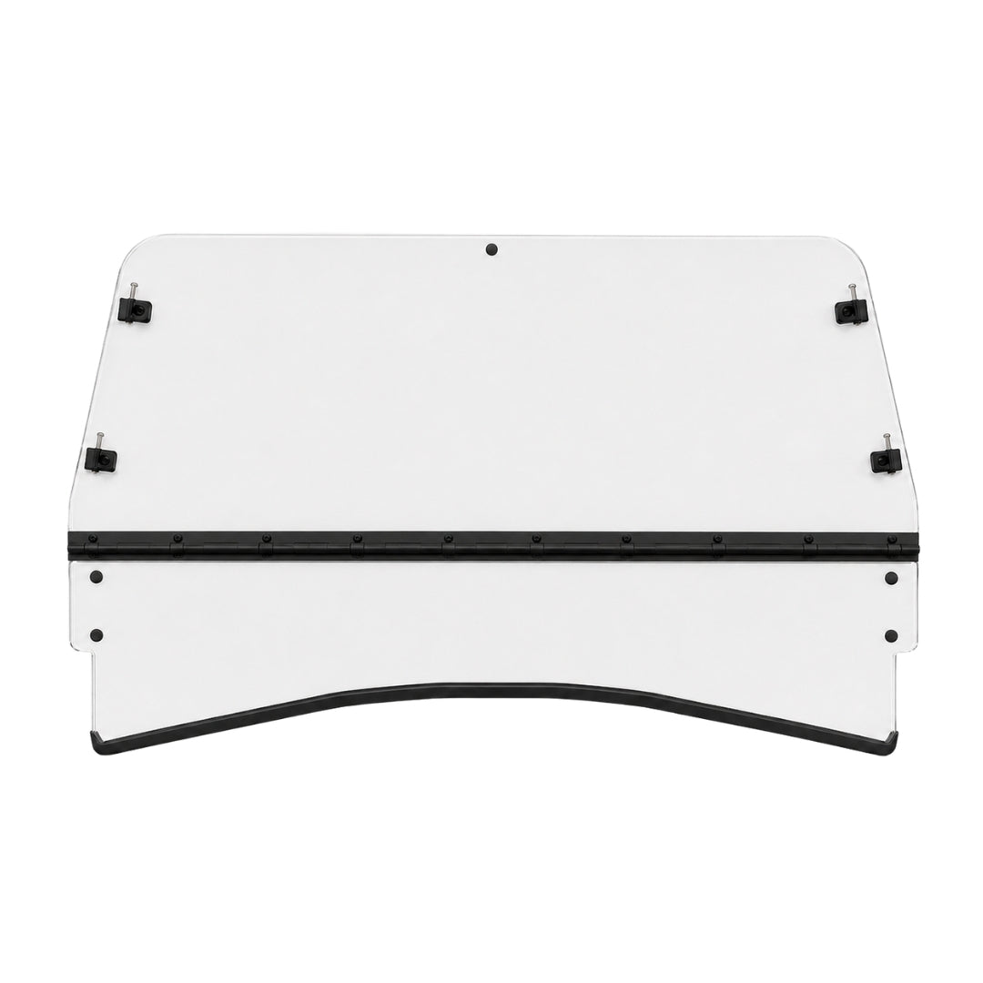 2015-2017 Arctic Cat Prowler HDX tilting UTV windshield, clear polycarbonate with black center hinge