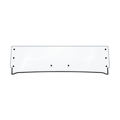 2015-2019 Mahindra mPACT XTV half windshield, one-piece clear polycarbonate panel with bottom trim