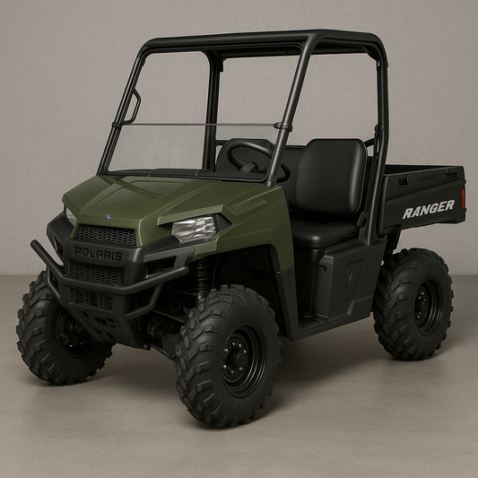 TK00188 2003-2009 POLARIS RANGER CREW TILTING UTV WINDSHIELD - STANDARD 3/16" - FOR FACTORY HARD TOP