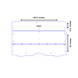 CFMOTO UFORCE 500/800 TILTING UTV WINDSHIELD WITH TINTED VISOR - FOR FACTORY HARD TOP (TK00138, TK00315 & TK00555)