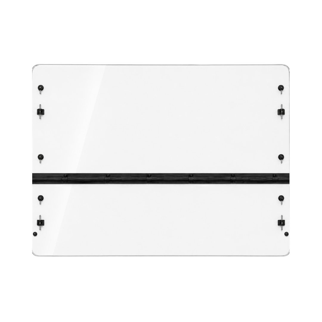 2016-2021 Can-Am Defender tilting UTV windshield, clear polycarbonate with black center hinge