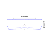 2017 - 2022 ARCTIC CAT PROWLER 500 (COMPATIBLE WITH TEXTRON PROWLER 500)  HALF UTV WINDSHIELD (TK00417, TK00418 & TK00419)
