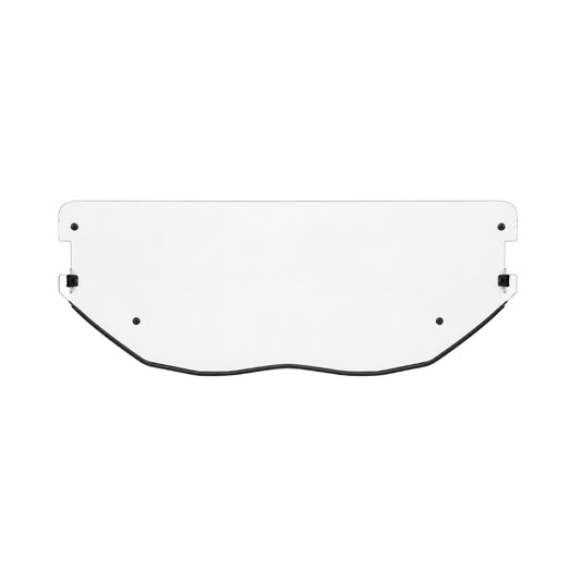 2017-2026 Can-Am Maverick X3 half windshield (without visor) for models with intrusion bars, clear polycarbonate panel. gallery-1