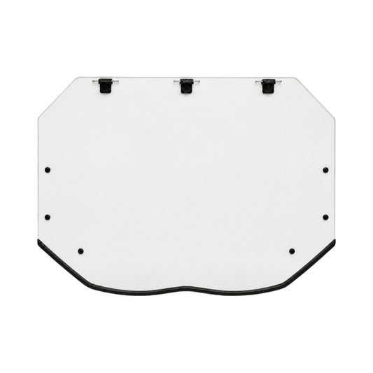 2017-2026 Can-Am Maverick X3 full windshield for models without intrusion bars, one-piece clear polycarbonate panel. gallery-1