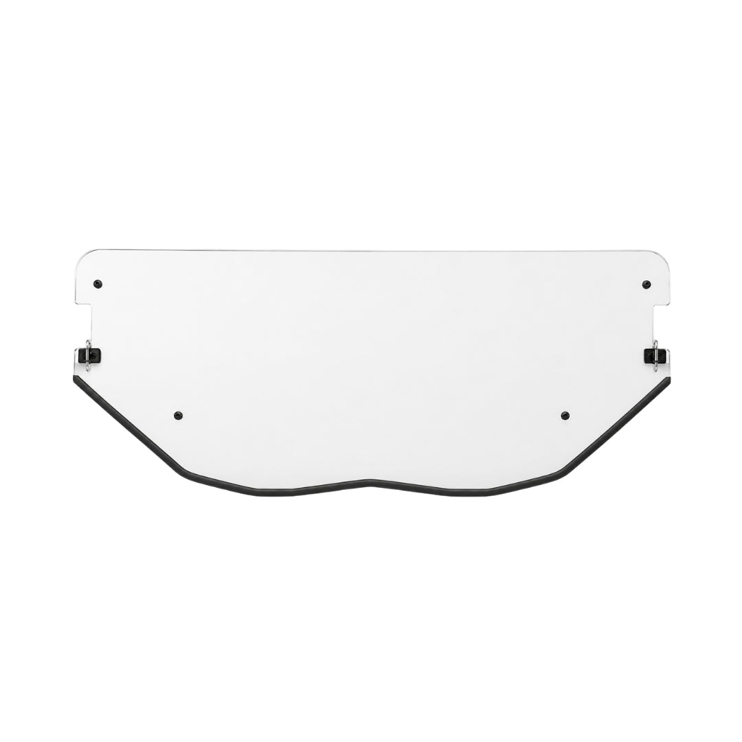 2017-2026 Can-Am Maverick X3 half windshield, clear polycarbonate panel with bottom trim