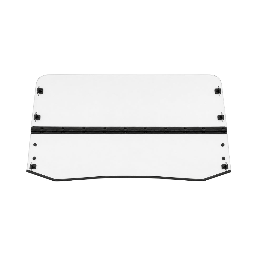 2018-2025 Arctic Cat and Textron Wildcat XX tilting UTV windshield, clear polycarbonate with black center hinge