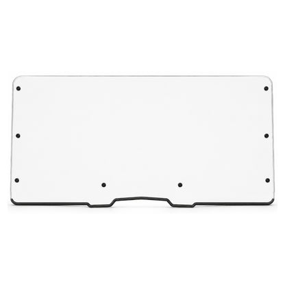 2019-2024 Arctic Cat Prowler Pro and Tracker 800SX full UTV windshield, clear one-piece polycarbonate with black bottom trim