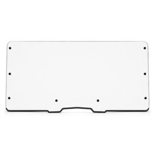 2019-2024 Arctic Cat Prowler Pro and Tracker 800SX full UTV windshield, clear one-piece polycarbonate with black bottom trim